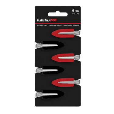 BABYLISS PRO_No Crease Clips 6pcs (2.25” / 5.7cm)_Cosmetic World